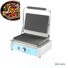 BH-8004 grill elektryczny kontaktowy ryflowany gastronomiczny pojedynczy CUKUS