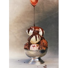 POLEWY ZASTYGAJĄCE do lodów sos topping krem KOMAGES CUKUS 1,1 kg