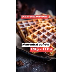 Gofry biszkoptowe Koncentrat gofrów PROSZEK DO PIECZENIA Komages CUKUS 10kg