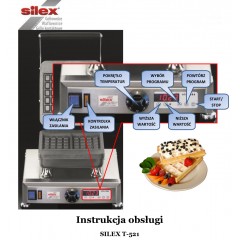 Gofrownica SILEX T-521 2000 W gofry belgijskie gastronomia żeliwna CUKUS