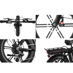 X11S Nowy Rower Elektryczny składany Męski/Damski 750W 80-150KM 20