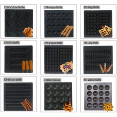 Gofrownica cyfrowa komercyjna obrotowa do robienia 4 gofrów 1750W FY-F25-D